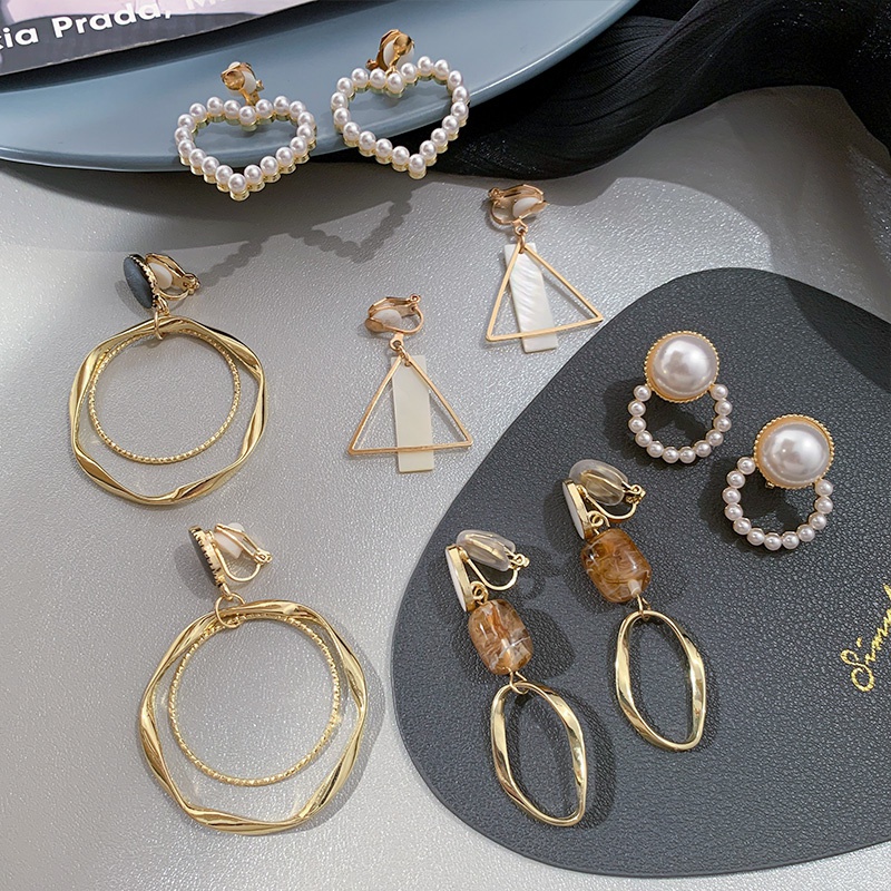 Bông tai phối ngọc trai giả nhiều kiểu dáng thời trang cho nữ