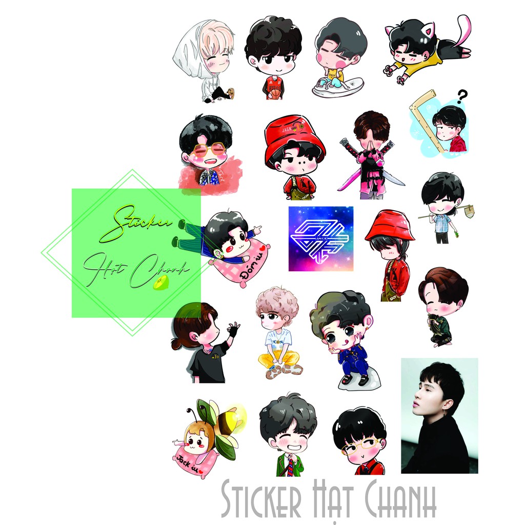 Mới] Tấm 20 Sticker Chibi Jack J97 - Phương Tuấn - Kèm Ảnh Thật Shop Chụp |  Shopee Việt Nam