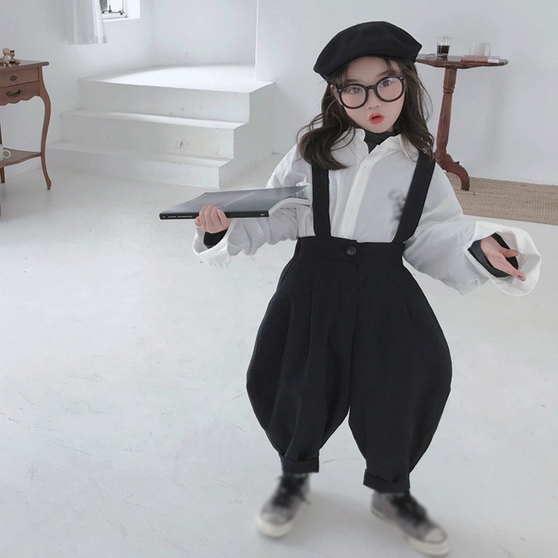 Áo liền quần Hai Dây Màu Trơn Thời Trang Mùa Hè Hàn Quốc Cho Bé Gái Se7en