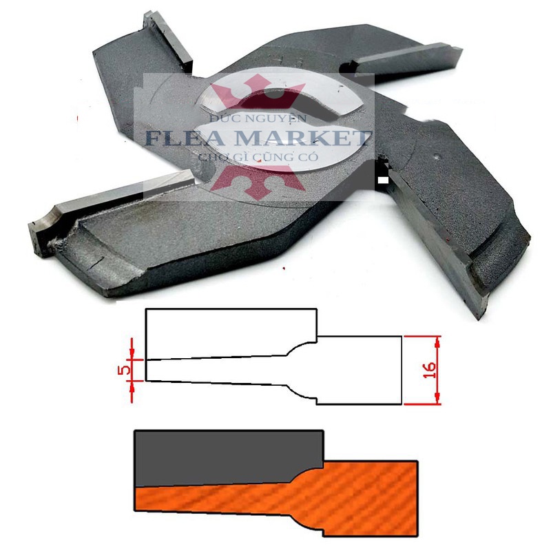 Dao tubi phay gỗ huỳnh ván PN03 CAO CẤP