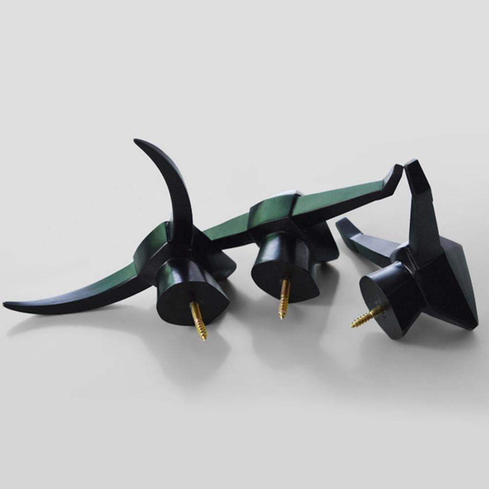 Móc Treo Chìa Khóa Gắn Tường Hình Đầu Động Vật Bằng Nhựa Resin Không Cần Khoan Lỗ Giá Đỡ