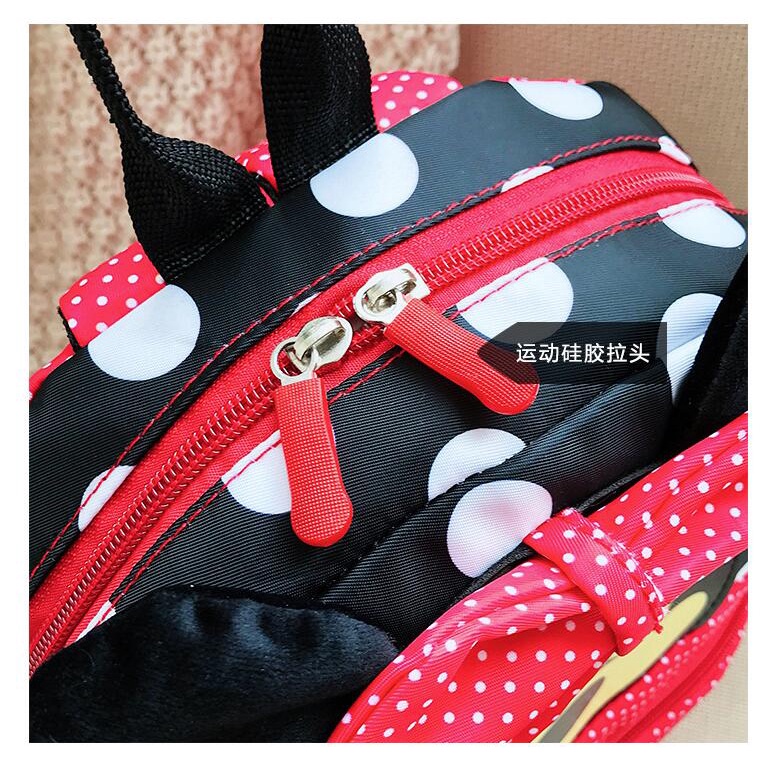 DISNEY Ba Lô Đi Học Họa Tiết Chuột Mickey/Minnie Xinh Xắn Dành Cho Bé