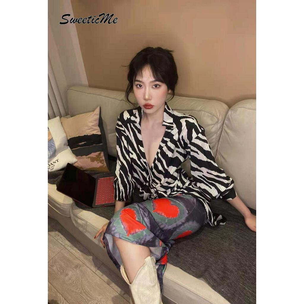 Chân váy lưng thấp in họa tiết trái tim thiết kế đơn giản thời trang dành cho nữ