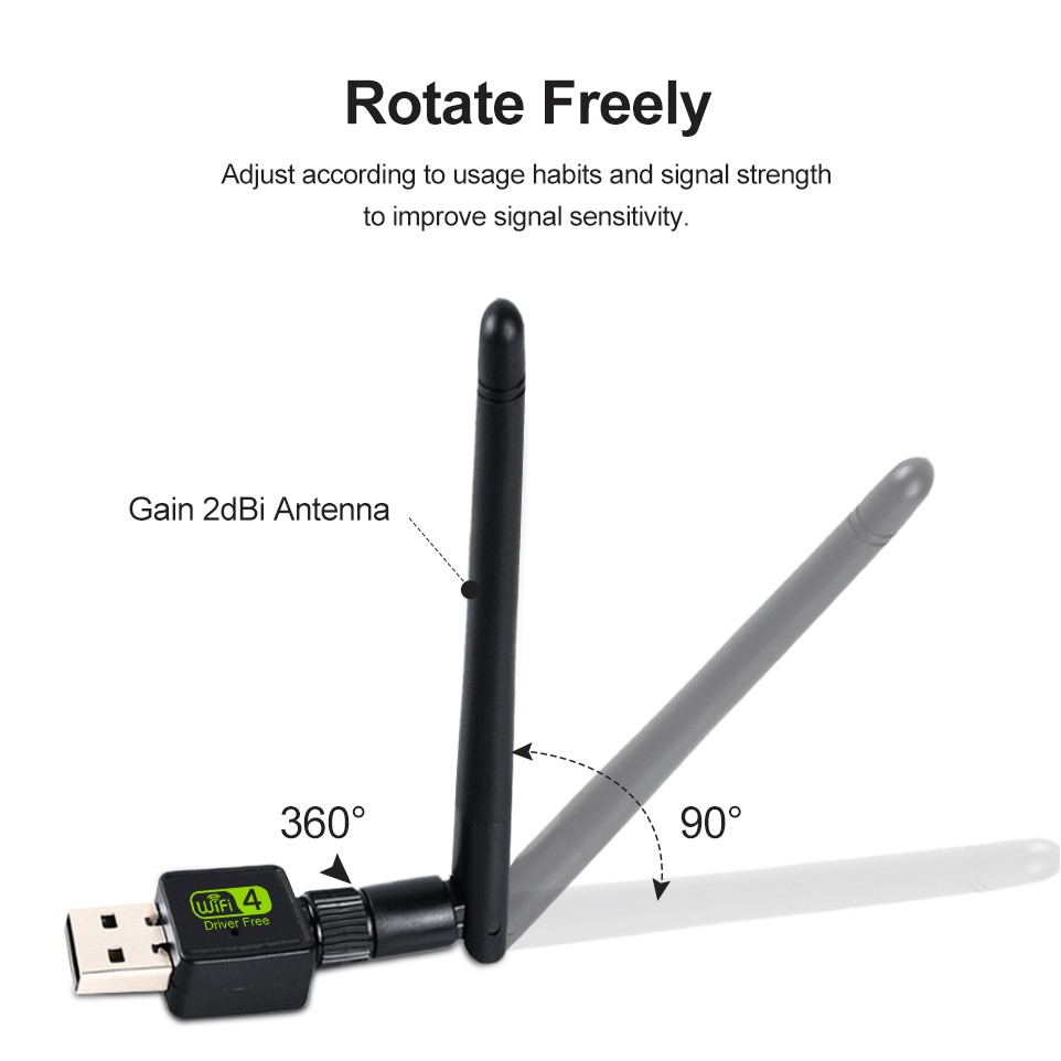 Bộ Chuyển Đổi Wifi Usb Wifi Wifi Wifi Thẻ Wi-Fi Mt7601 Cho Pc Deskto | BigBuy360 - bigbuy360.vn