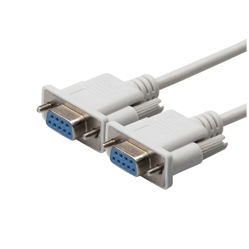 RS232 DB9F sang DB9F Nữ 9 Pin DB9 Serial Null Modem Cáp RS232 RS-232 9Pin F / F Adapter