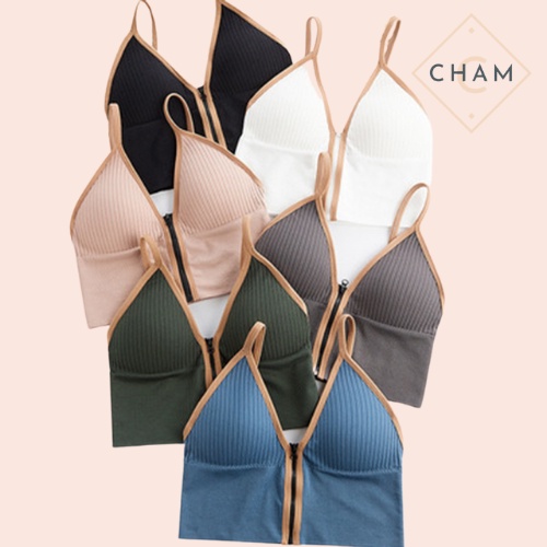 Áo Bra 2 Dây tập Gym CharmAiry, áo ngực nữ tập Gym, áo tập yoga, kèm mút ngực kéo khóa tiện lợi