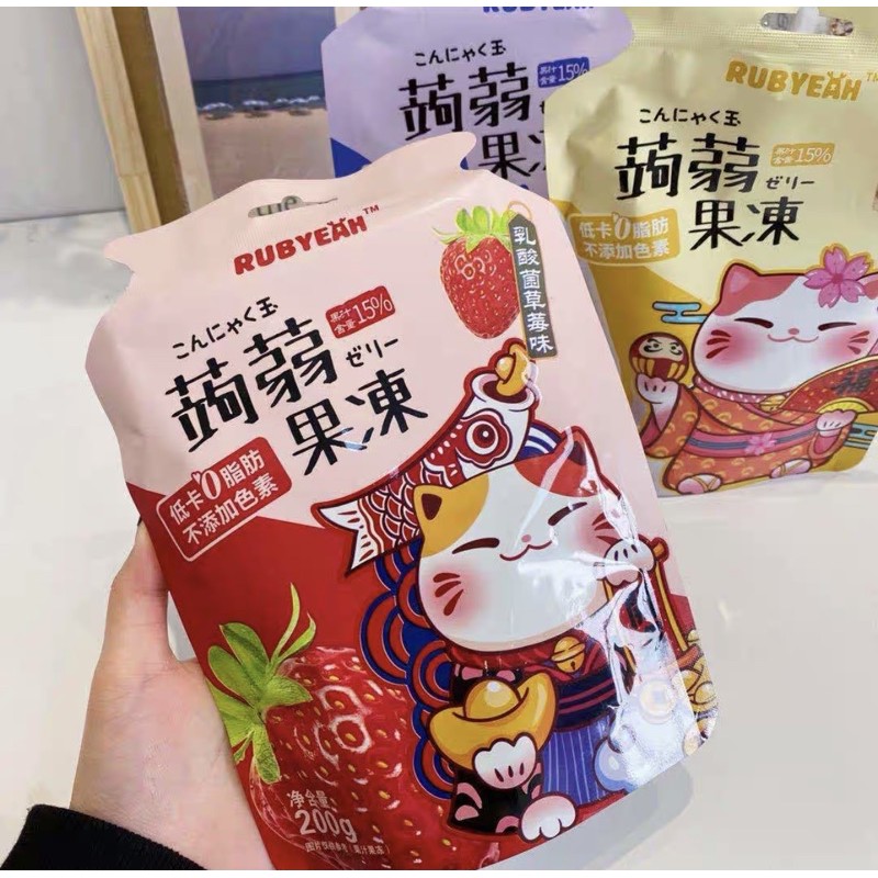 Yakult Thạch Trái Cây Mèo Thần Tài RubYeah - ✅ Giảm Cân, Đẹp Da - ✅ Có Sẵn | BigBuy360 - bigbuy360.vn