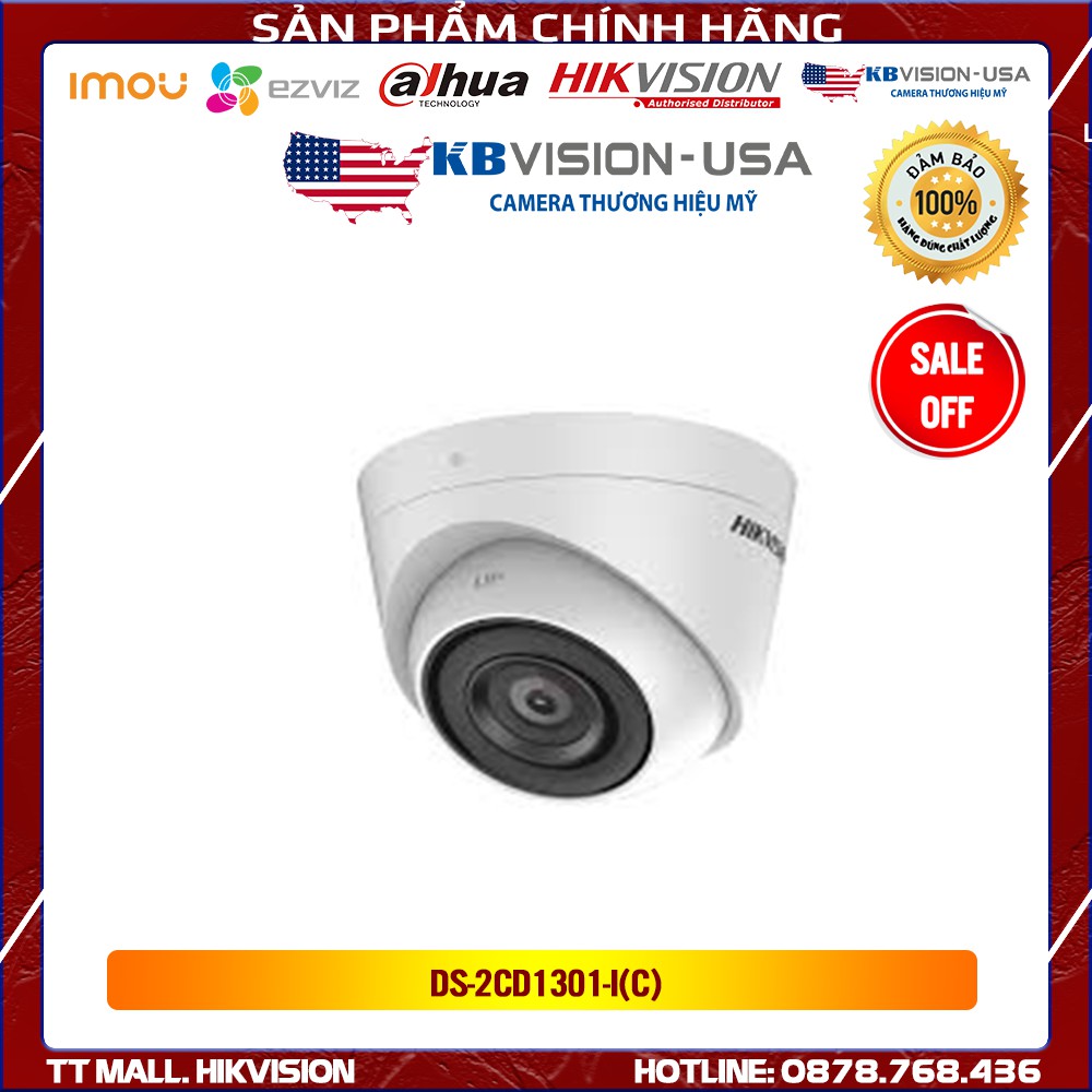 Camera IP Dome Hikvision DS-2CD1301-I(C) 1MP hàng chính hãng bảo hành 2 năm