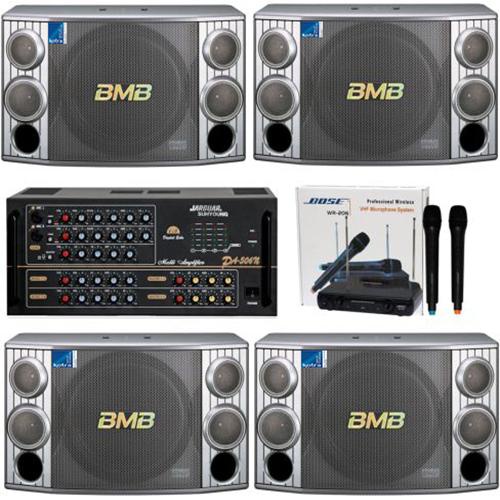 Bộ 4 loa karaoke gia đình BMB cao cấp
