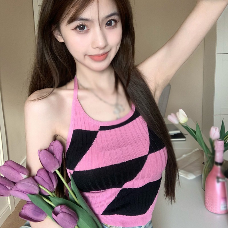 Áo Tank Top Dệt Kim Sát Nách Phong Cách Hàn Quốc