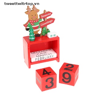 Lịch Gỗ Để Bàn Trang Trí Giáng Sinh