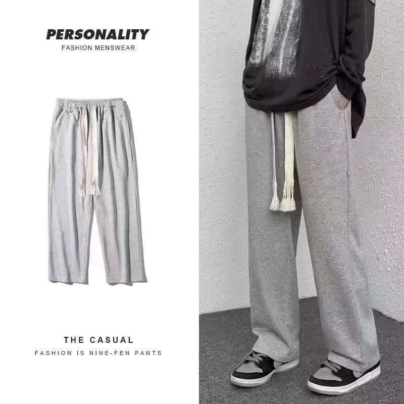 Quần dài ống rộng oversize S-3XL phong cách hip hop Âu Mỹ thời trang mùa hè cho nam