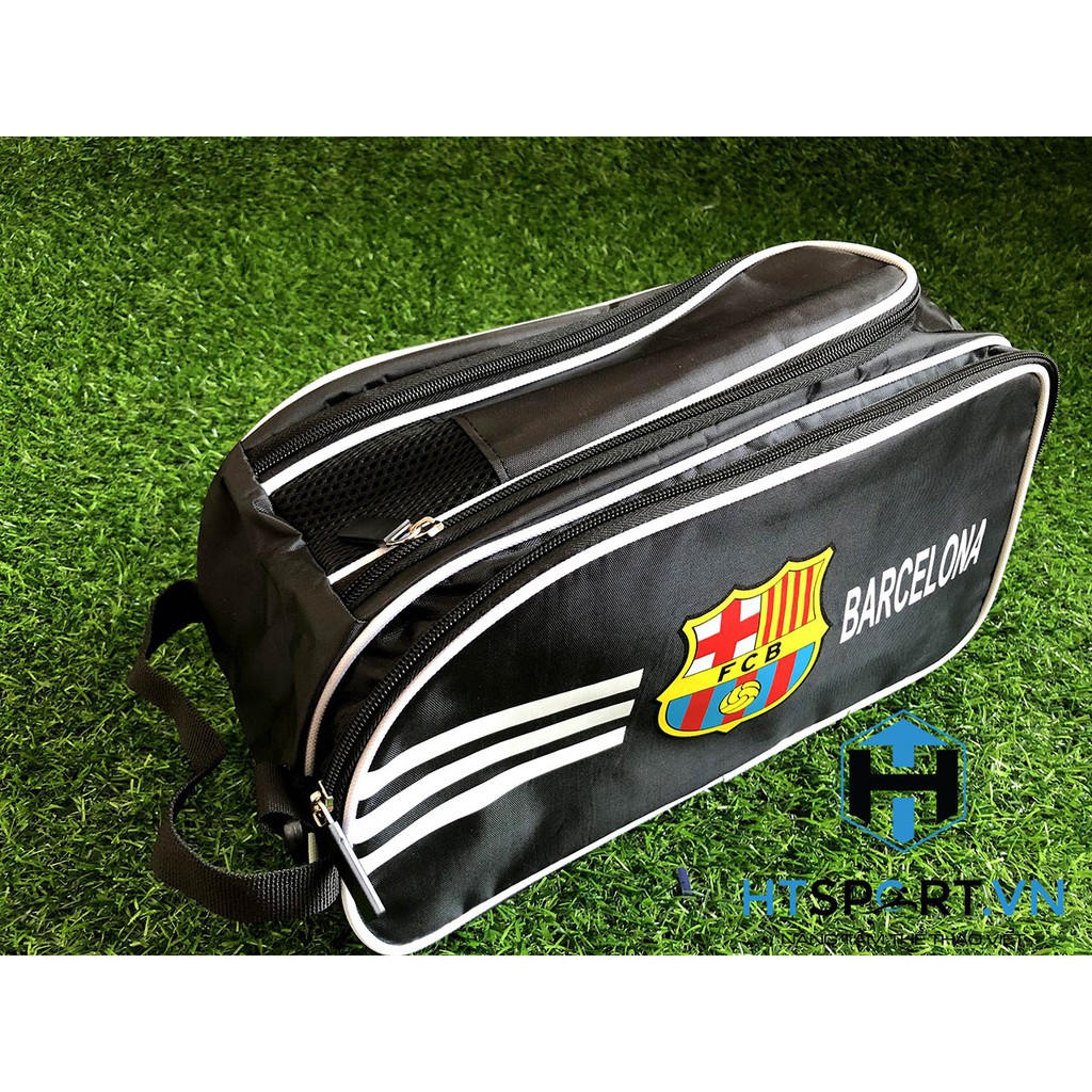 Túi đựng giày đá bóng Barca ⚡FREESHIP⚡ Túi đựng giày đá banh 2 ngăn câu lạc bộ Barcelona