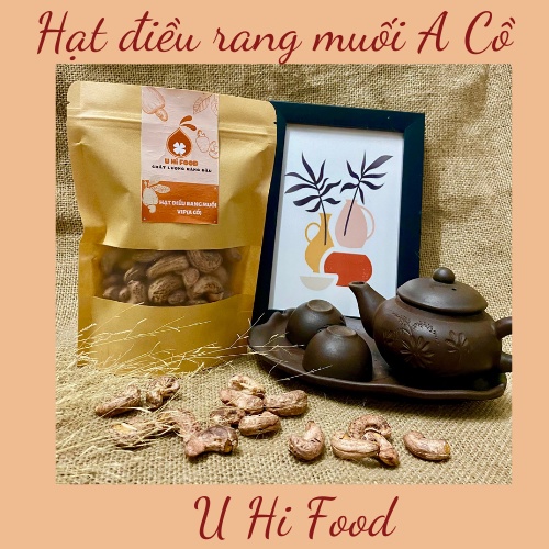 300gr hạt điều rang muối nguyên hạt size đại( a cồ). Chuẩn 100% hàng Việt Nam giòn - ngọt - thơm - bùi