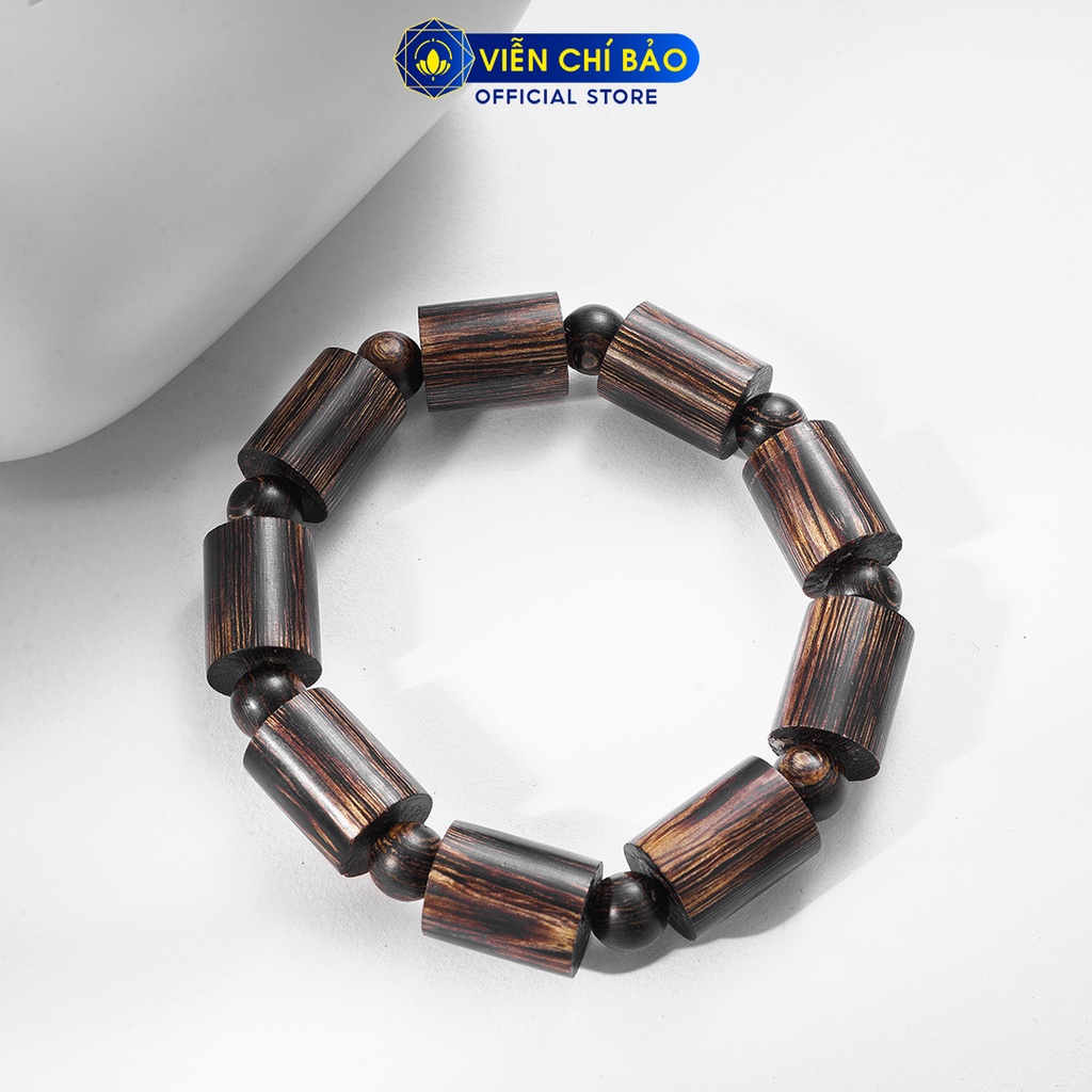 Vòng tay trầm hương sánh chìm đốt trúc trang sức phụ kiện thời trang Viễn Chí Bảo V000770H