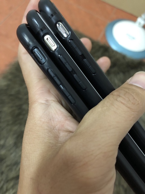 Ốp lưng cao su đen cho 6plus/6splus