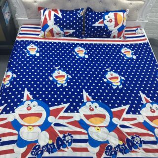 Combo ga gối doremon chấm bi