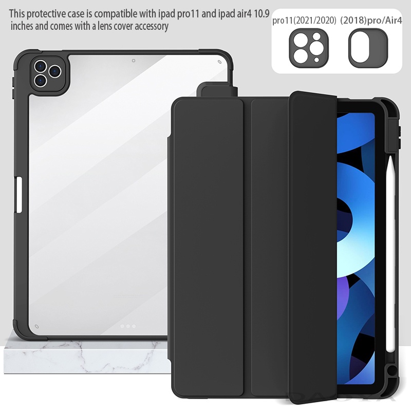 Ốp Lưng silicone Trong Suốt Cho iPad pro 9.7/iPad air4/air5 10.9/iPad 9 10.2/iPad gen8/7 10.2/mini6 8.3/air2 9.7/iPad 6/iPad 5