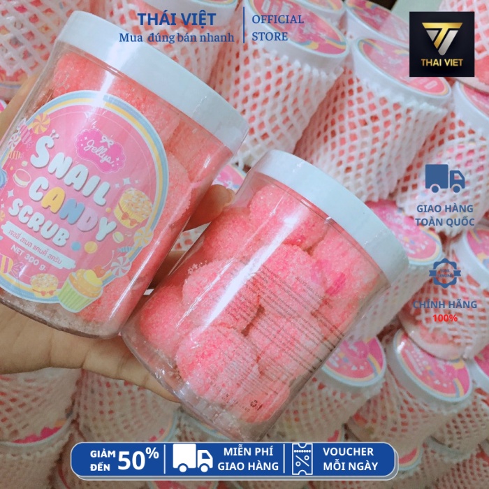 VIÊN TẮM TẨY TẾ BÀO CHẾT SNAIL CANDY SCRUB THÁI LAN