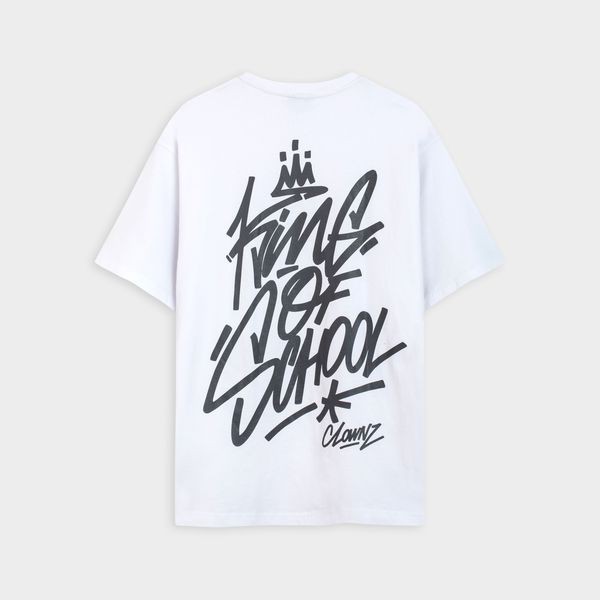 [FULLTAG CHÍNH HÃNG] Áo thun tay lỡ unisex ClownZ King of School T-shirt form rộng, chất cotton | BigBuy360 - bigbuy360.vn