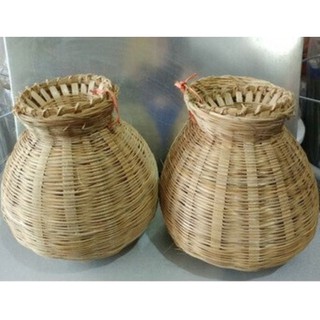 Giỏ cua giỏ cá bằng tre size to 14*16cm