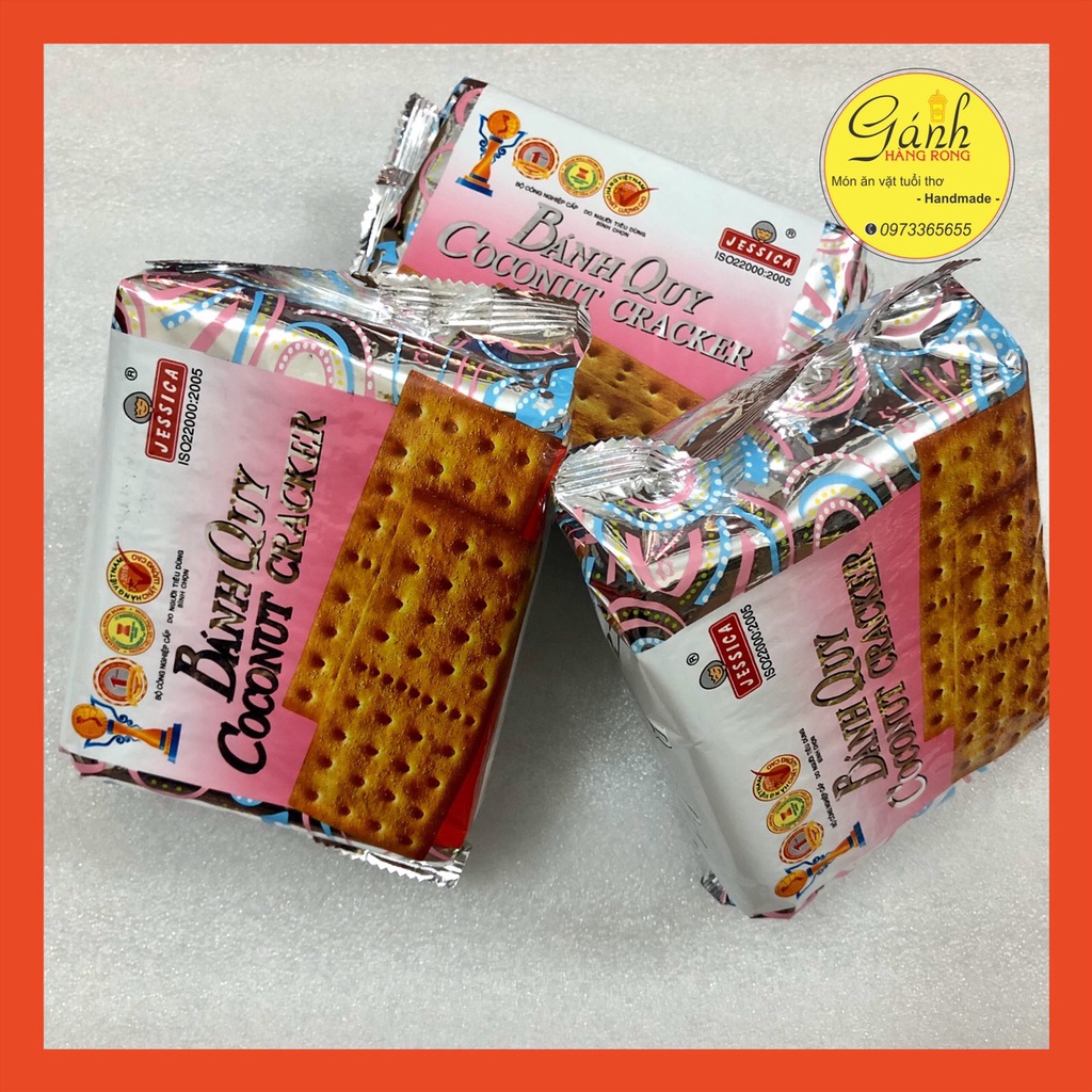 Bánh Quy COCONUT CRACKER JESSICA 178g - Bánh bạc vuông