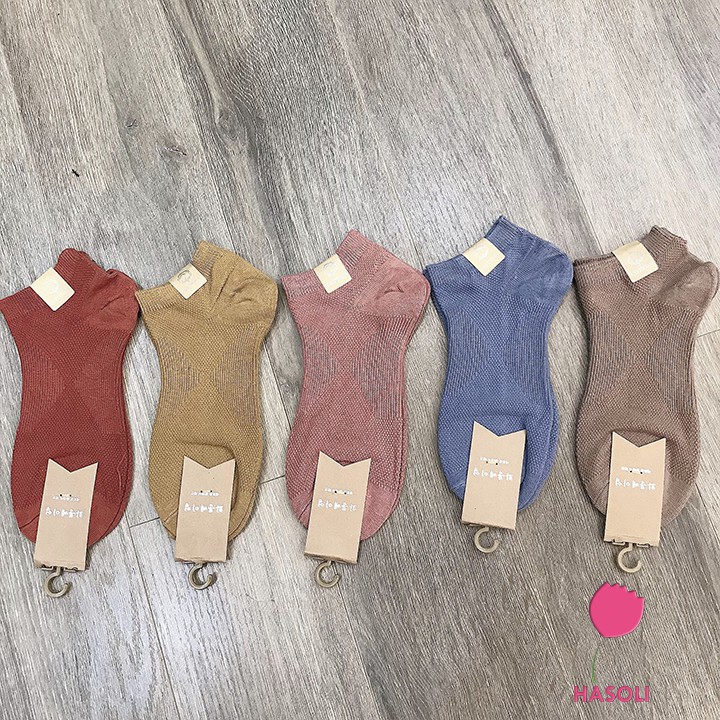 Tất-Vớ Hàn Quốc Cổ Ngắn Tăm Vintage Đẹp Rẻ PK07