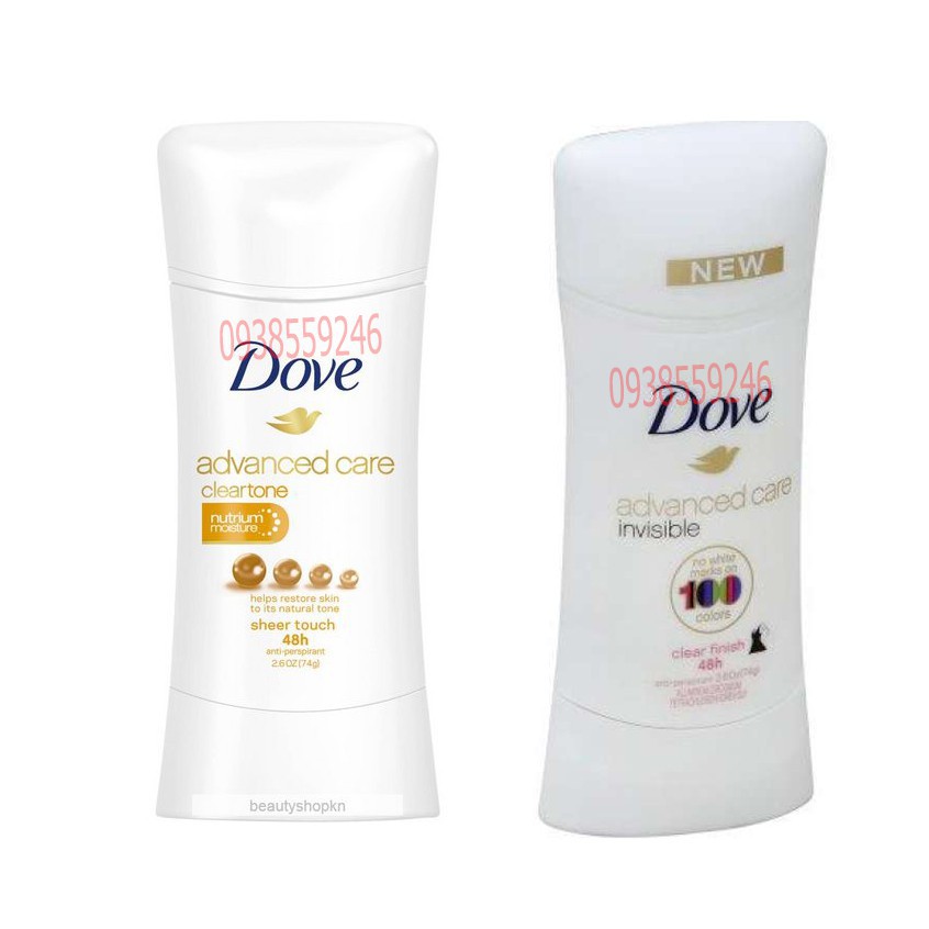 Lăn khử mùi dạng sáp Dove Advanced Care 74gr