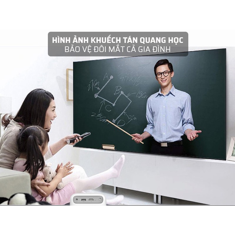 [HÀNG HOT] Máy chiếu mini Xiaomi Wanbo T2 FREE chính hãng FullHD 1080P phù hợp với màn hình chiếu 40-120 inch