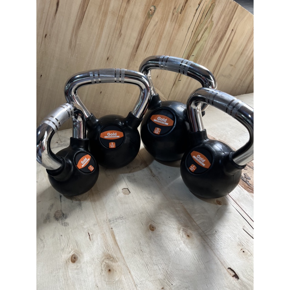 Tạ Bình Vôi,Tạ Ấm,Tạ Quai Xách Bọc Cao Su Cao Cấp 4kg