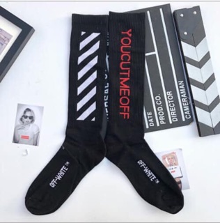 Tất Sét Cao Cổ Off White