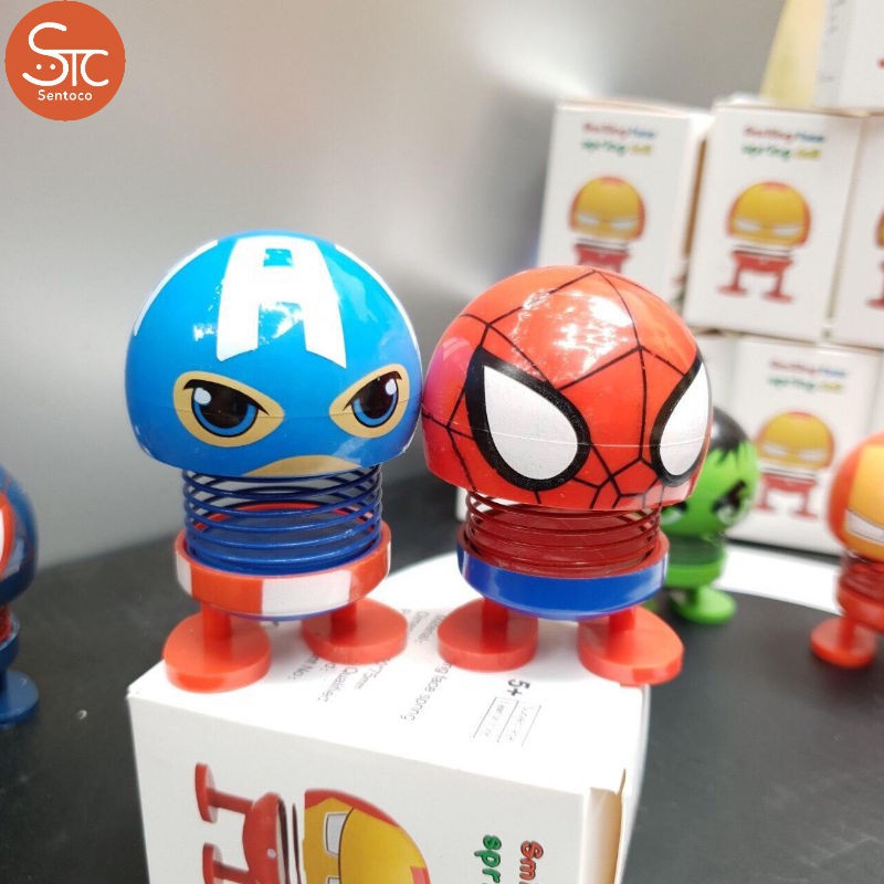  SET 2 Thú nhún lò xo siêu anh hùng Marvel (giao hình ngẫu nhiên)  W4293