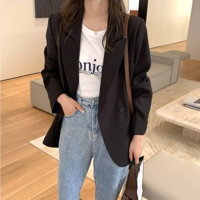Áo Khoác Blazer Phong Cách Hàn Quốc Thời Trang Xuân Thu 2023 Mới