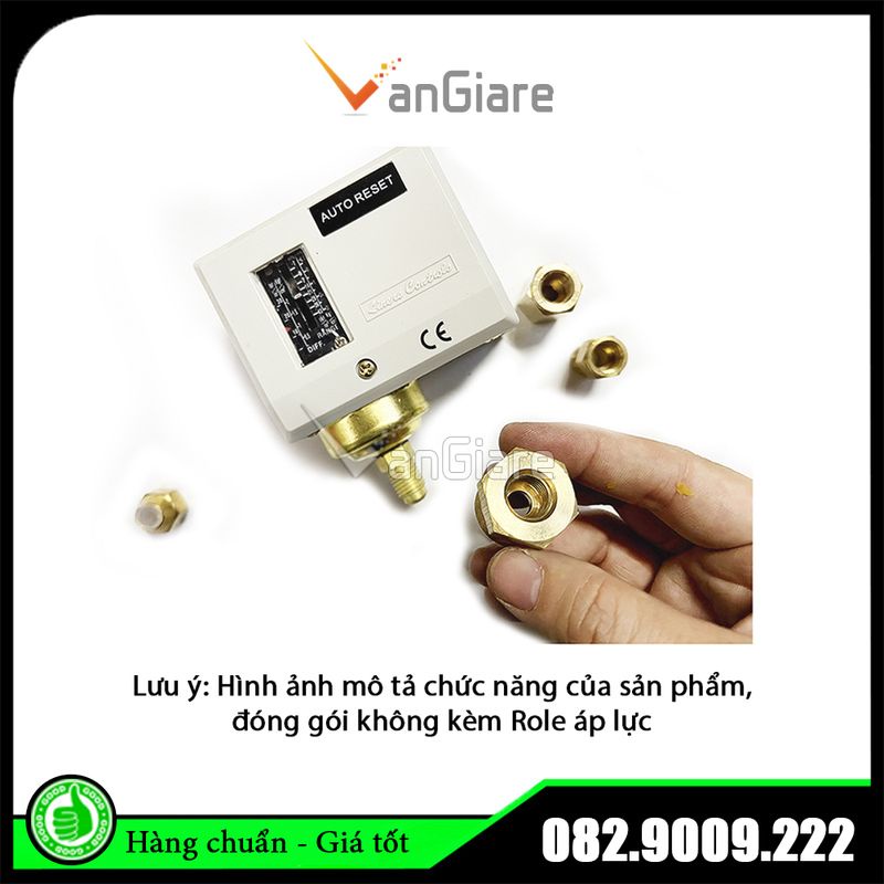 Đầu nối chuyển ren cho rơle áp suất Saginomiya, công tắc áp lực Hàn Quốc, role áp Danfoss 13mm 17mm 21mm