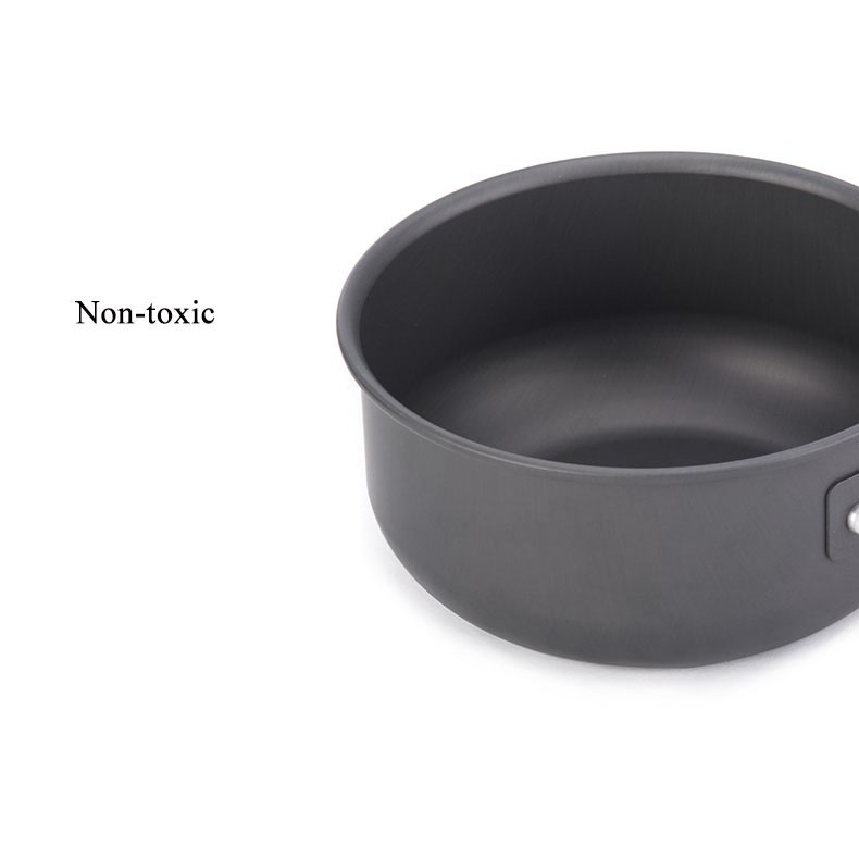 Bộ nồi nấu ăn dã ngoại 2-3 người NatureHike NH15T401-G 4in1