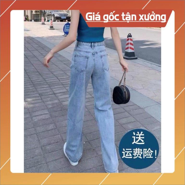 Khuyến mại Quần jean nữ ống rộng suông quần bò nữ đẹp lưng cao Hot Trend 2021 - HAPONO-J001 huyenjean | BigBuy360 - bigbuy360.vn