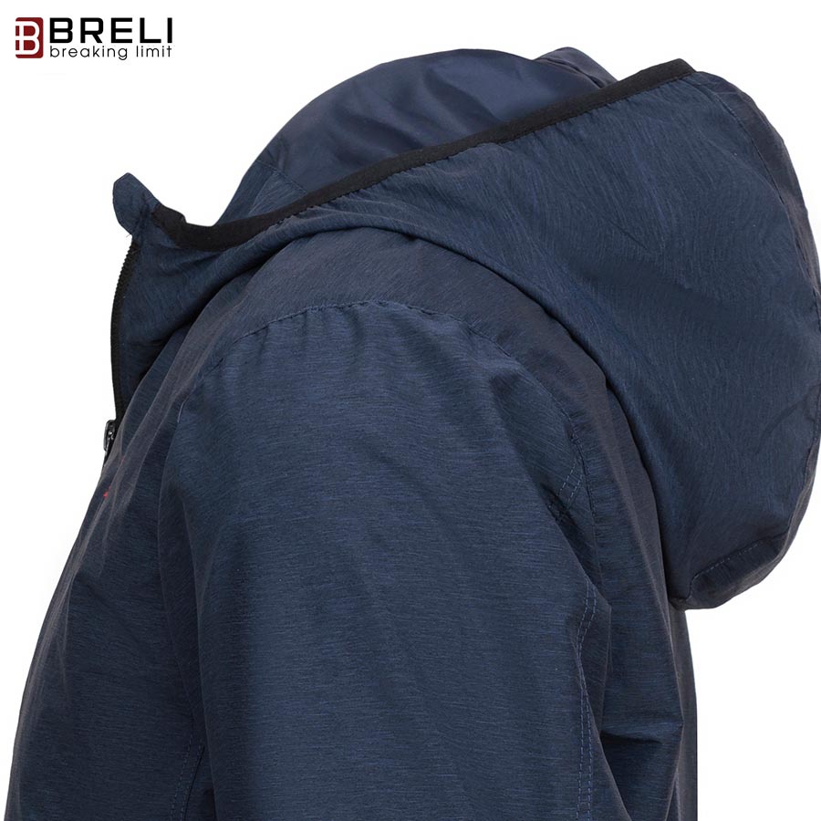 Áo khoác gió nam Thương Hiệu Breli Áo Khoác Nam Có Mũ Chống Gió Chống Bụi Cao Cấp - BAG2130-NVX