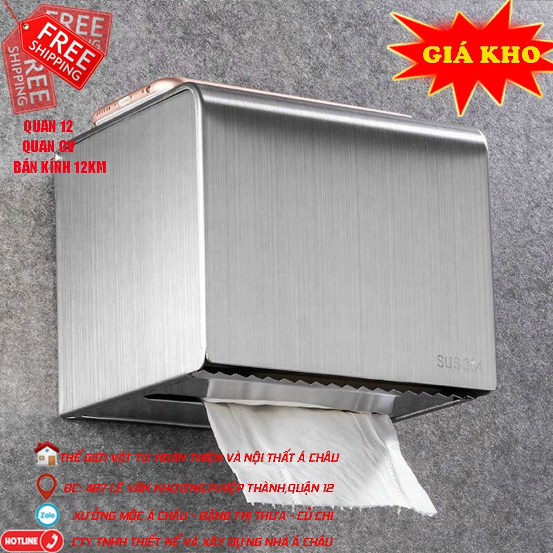 hộp giấy vệ sinh cao cấp sus 304