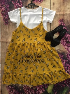 Set váy bầu bí bon chen nha