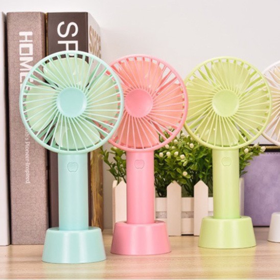 Quạt mini tích điện cầm tay có đế để bàn - để điện thoại siêu hot | BigBuy360 - bigbuy360.vn