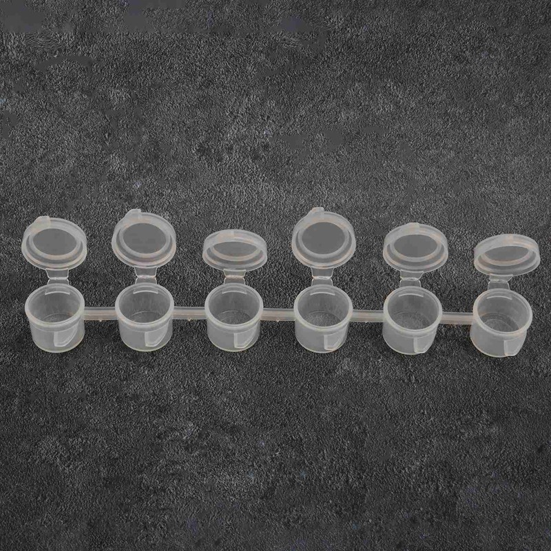 Bộ 8 Dải/48 Chậu Nhựa 3Ml Dùng Vẽ Tranh Nghệ Thuật Dành Cho Lớp Học