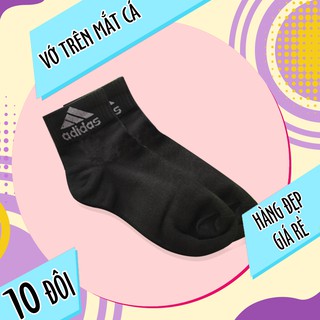 Combo 10 đôi vớ nam , tất nam dài trên mắt cá ADD màu đen