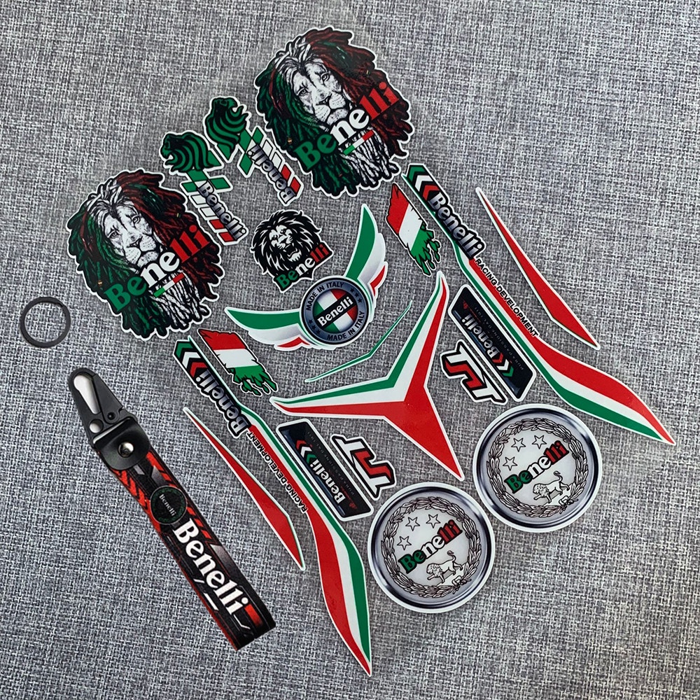 Bộ nhãn dán trang trí xe máy Benelli 600 300 250 302 bằng da nylon phản quang 3D