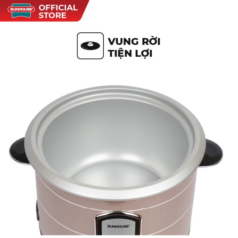 Nồi Cơm Điện Nắp Rời Sunhouse SHD8125 (1.8L)