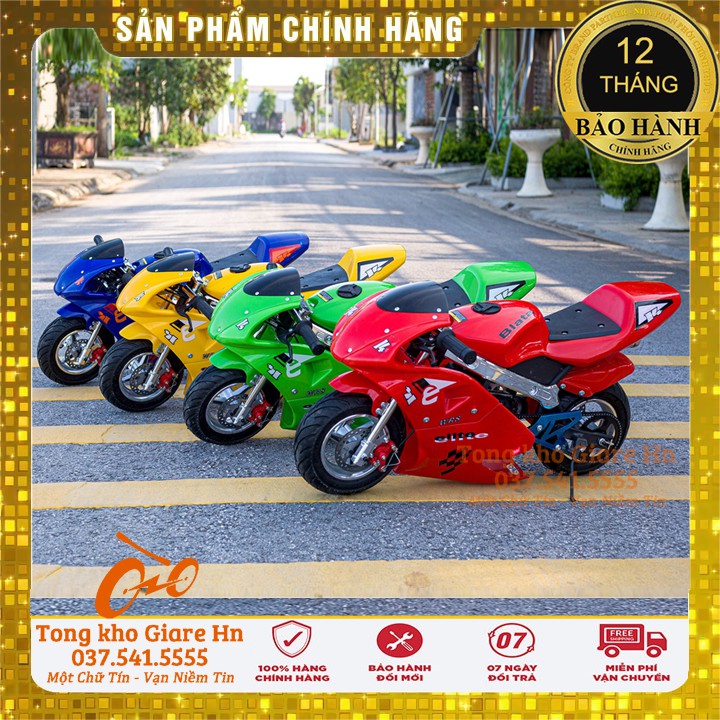 Mô Tô Mini 49cc, Mô Tô Mini Tam Mao, Động cơ 2 thì, Dật Nổ - Nhiên liệu Xăng pha nhớt