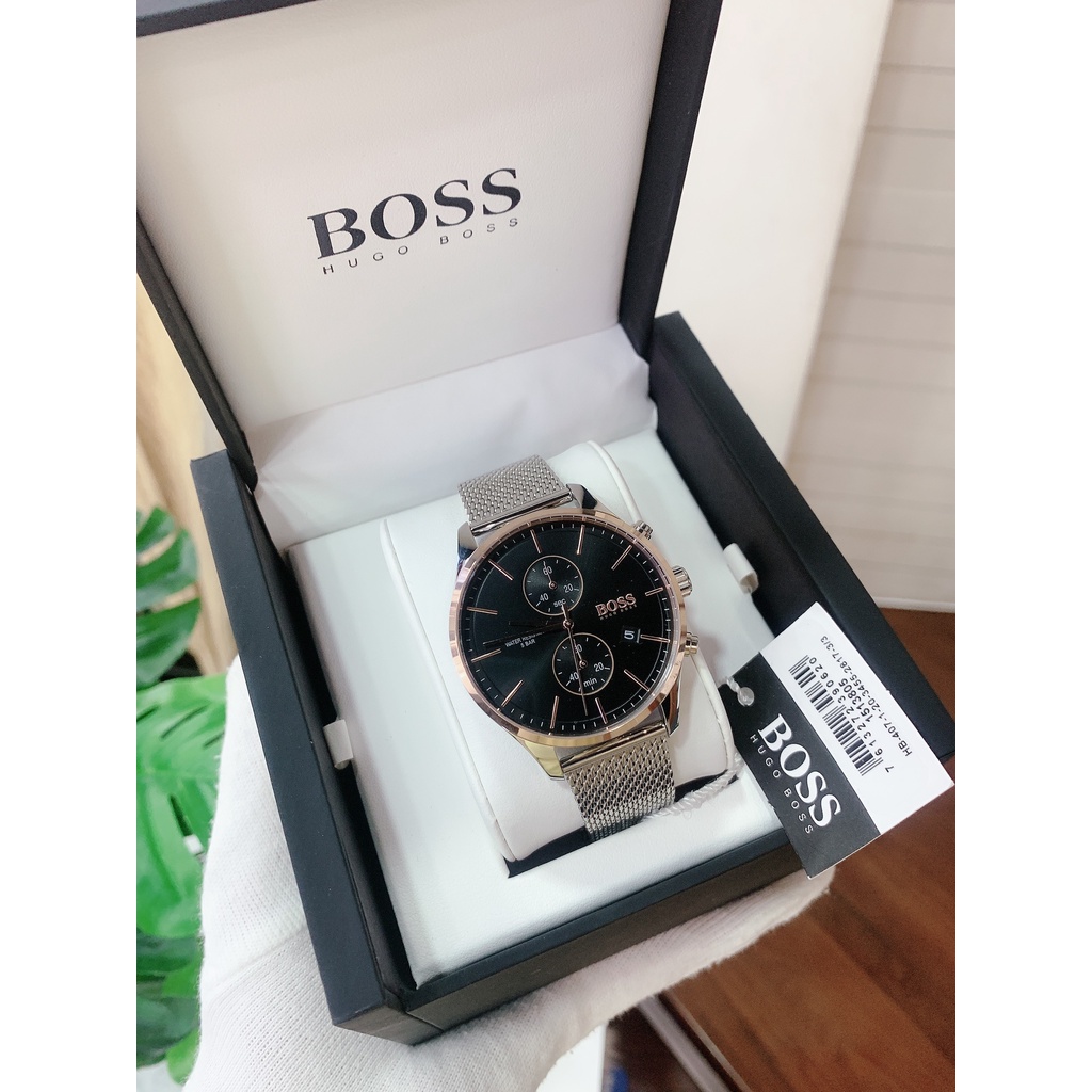 Đồng Hồ Nam Boss Associate HB1513805, Mặt Đen