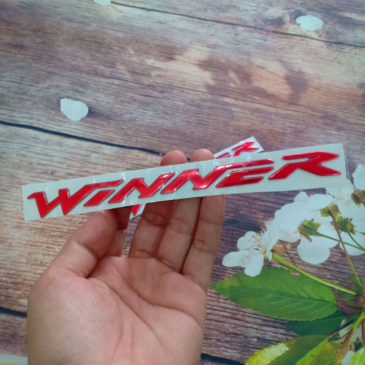 Tem nổi đẹp xe Honda WINNER màu đỏ - G259