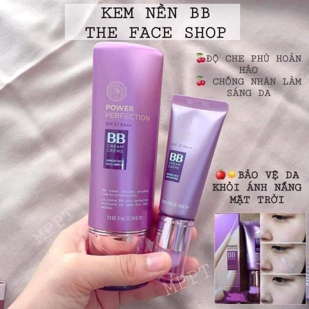 Kem nền đa năng The Face Shop BB Cream Face it Power Perfection BB tím TFS 20-40g mầu 201 và 203