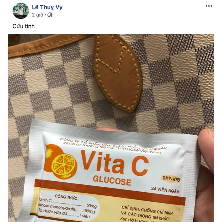 KẸO CAM TUỔI THƠ VITA C GLUCOSE - BỌC 24 VIÊN NGẬM