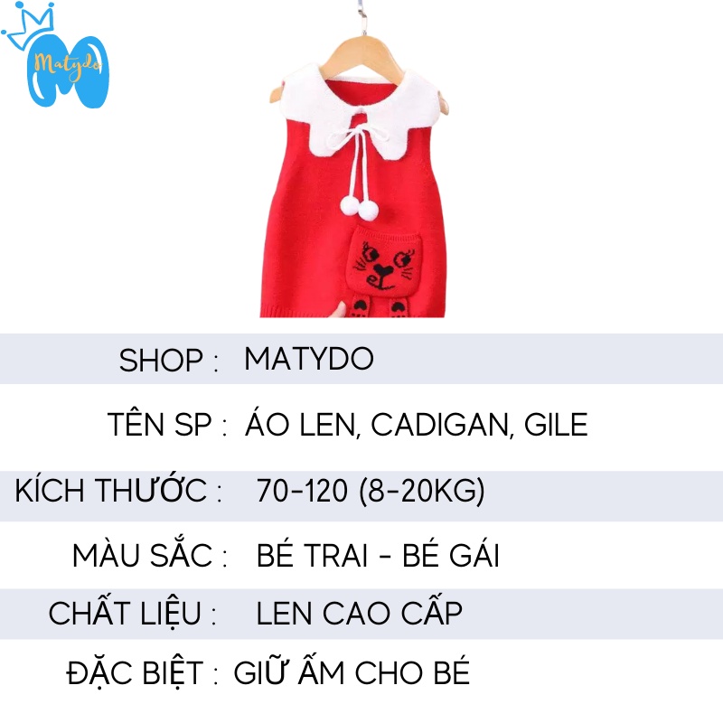 Áo len mùa đông MATYDO cho bé trai bé gái áo cổ tròn len thổ cẩm lông thỏ mềm mịn cho trẻ em 1- 5 tuổi